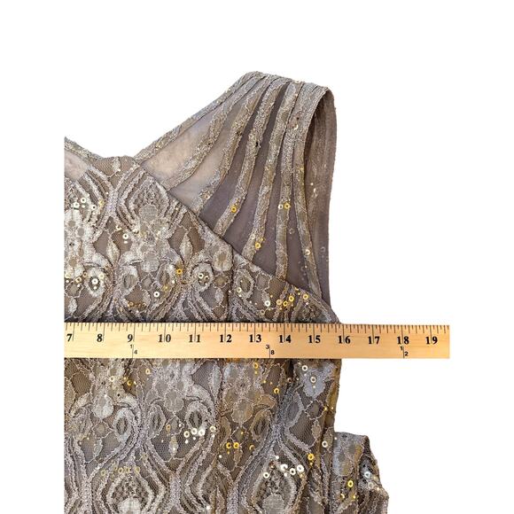 R&M Richards Lace Midi Dress in Beige - Picture 3 of 12